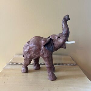 Vintage Leather Elephant